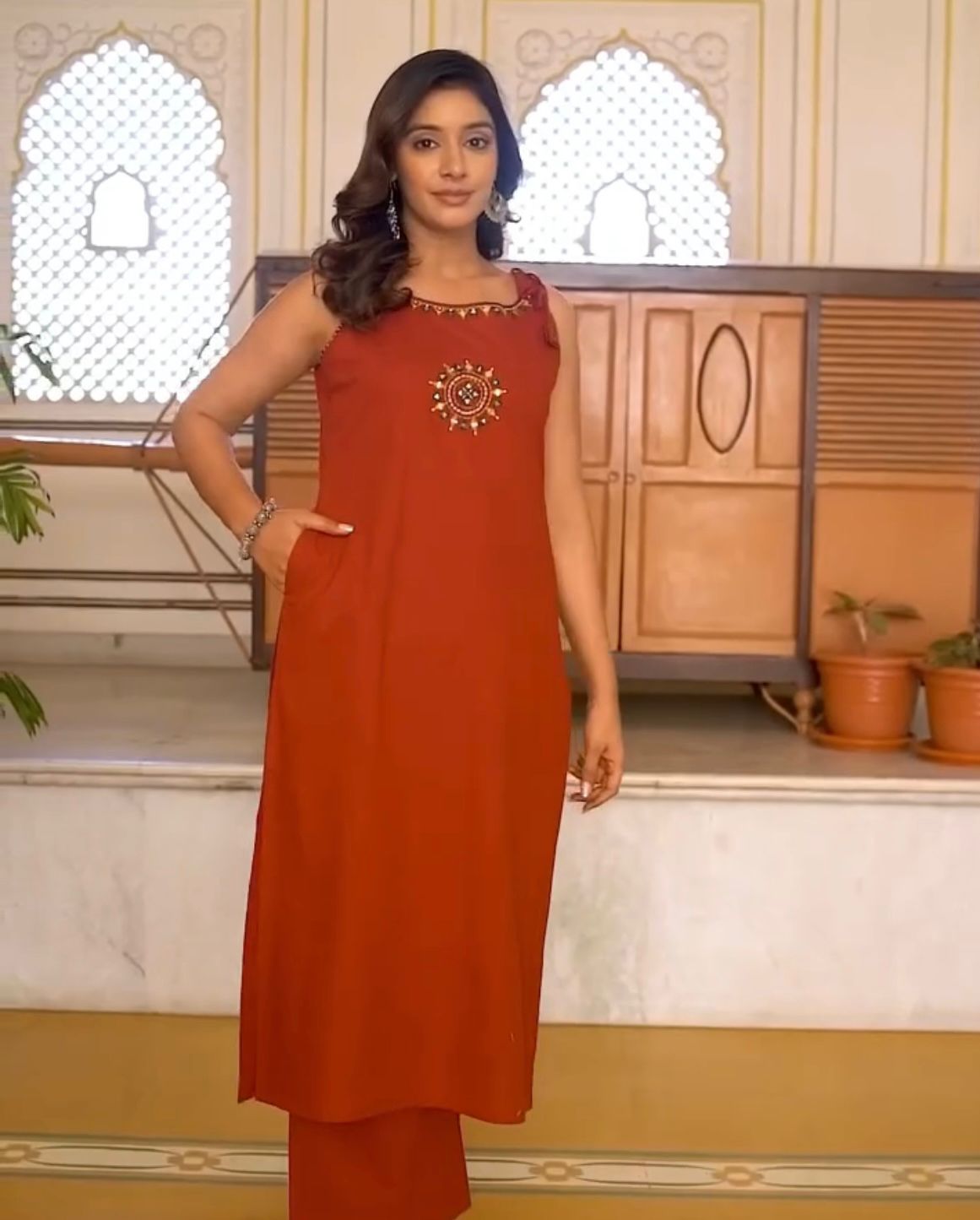 Fabric Cotton Kurta Set