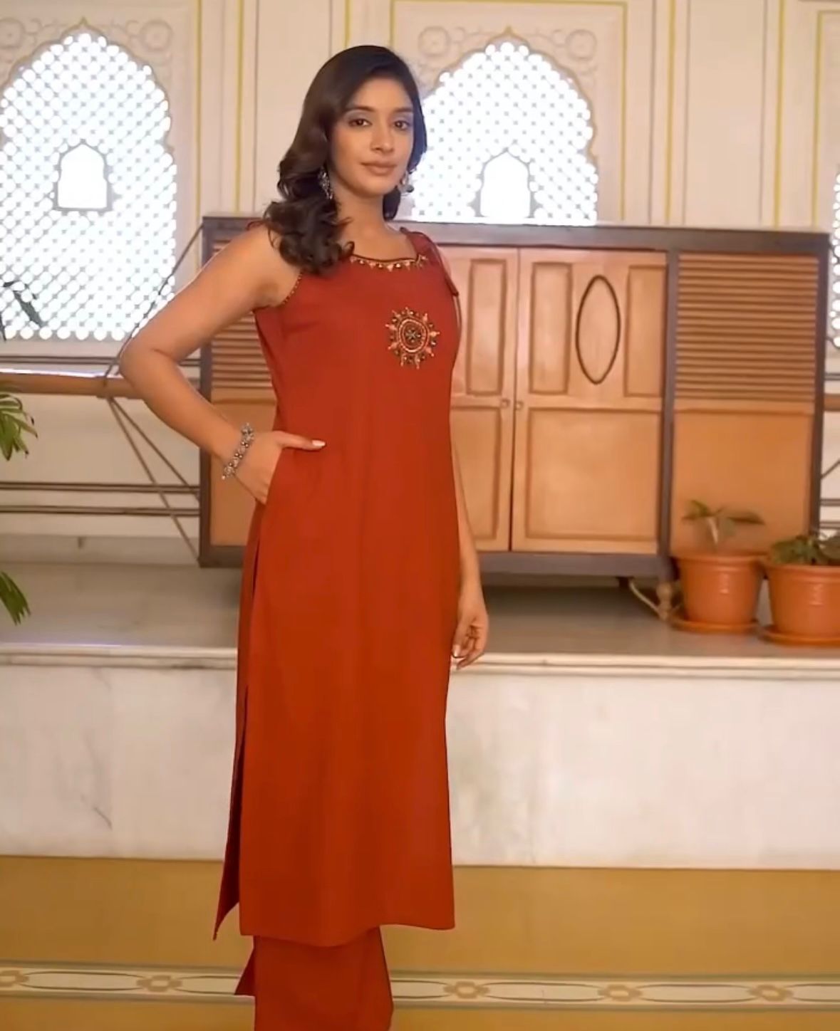 Fabric Cotton Kurta Set - Image 2