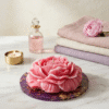 Pink Flower Candle